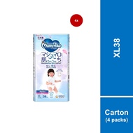 [Carton of 4] MamyPoko Air Fit Marshmallow Pants Super Premium Baby Diapers [GIRL] XL38
