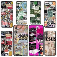 Realme 8S 8i 9i 9 10 Pro Plus 12 12X Compatibility TPU Phone Cases Soft protective cover Jesus life 