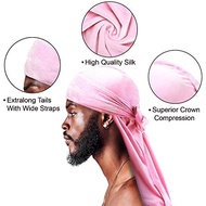 5Pcs Durag Set, Velvet Durag, Silky Durag for Men 360 Waves