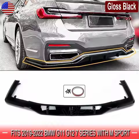 Magickit BMW 7 Series Magickit For BMW 7 Series G11 G12 2019 2020 2021 2022 Rear Bumper Diffuser Spl