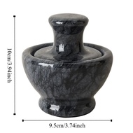 【In Stock】Marble Garlic Mortar, Manual Mushroom Pestle Garlic Grinder, Garlic Press Retro Mini House
