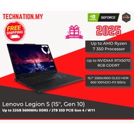 🔥[2025] Lenovo Legion 5 15 Gen 10 (Ryzen AI 7 350/RTX5070/Free gifts)