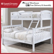 [READY STOCK] Alma Solid Wood Bunk/Double Decker Bed Frame