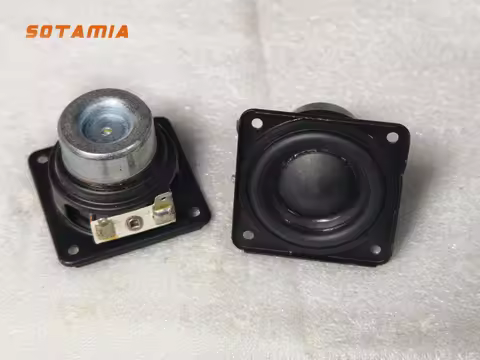 SOTAMIA 2pcs 1.5 Inch Square Subwoofer 4 Ohm 10W Bluetooth Speaker with Strong Bass Home Theater Sou