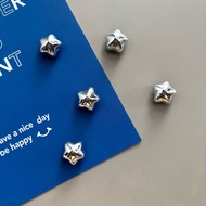 [Pack Of 5] Modern MAGNET Fridge Silver Star Shape Size Approximately 1.5*1.5cm
