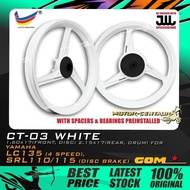 RIM COMSTAR SPORT RIMS CT-03 1.60X17(DISC,F) 2.15X17(DRUM,R) FOR YAMAHA LC135 4S,LAGENDA SRL110,115,