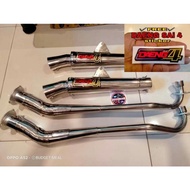 Suzuki stainless big elbow for XRM/RS125/110 motor's(free daeng sticker)