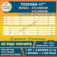 47L5400VM Toshiba 47L2400VM LAMP 47'' INCH LED TV BACKLIGHT 47L2400 / 47L5400 Mlb10 47''      /