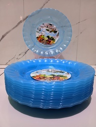 piring plastik murah/piring makan semi melamin/piring bunga plastik/piring ceper melamin/piring mela