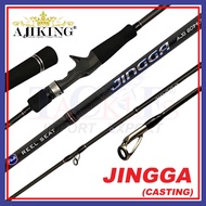 BC FUJI [Maxdrag 13.6kg-18.5kg] Ajiking Jingga Light Jig Baitcasting Fishing Rod Pancing Jigging Bot