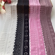 5 yards/lot Elastic Lace Ribbon African Lace Fabric Elasticity Lace Trim Embroidered for Sewing Clot