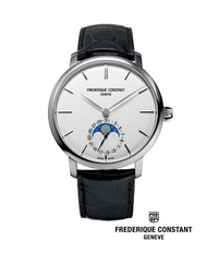 Frederique Constant นาฬิกาข้อมือผู้ชาย Manufacture FC-705S4S6 Moonphase Slimline Men’s Watch