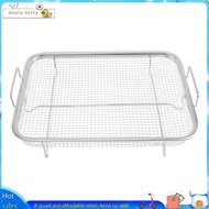 Air Fryer Basket for Oven Stainless Steel Air Fryer Grill Basket Non-Stick Air Fryer Mesh Basket Air