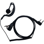 Earpiece with Mic,2 pin G Shape Earpiece Headset with Mic Ptt Compatible with Baofeng UV-5R BF-888S 