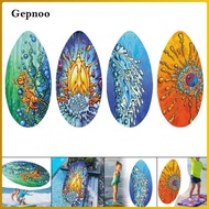 Gepnoo 41 Inch Skimboard Wooden Surfing Board Standing Outdoor Skimboarding 41inch Large Surfboard f