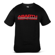 T Shirt Short Sleeve Printed Abarth Assetto Corse Racing Team Car Performance Tuning Speed Drift Mot