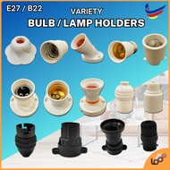 LAMP HOLDER / BULB HOLDER / WEDGE HOLDER / PEMEGANG TAPAK MENTOL (E14/E27/B22/E40)