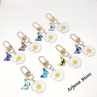 GANTUNGAN Korean G-Dragon Butterfly Daisy Flower Keychain