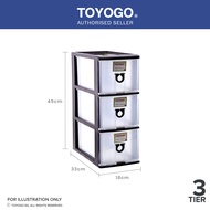 Toyogo 302-3 Plastic CD Drawer (3 Tier)