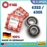 (MADE IN GERMANY) FAG BEARING 6305 / 6322 HIGH SPEED FIBRE BEARING TB P6 C3 RACING BEARING 100% ORIG