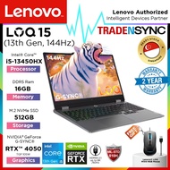 Lenovo LOQ 15 | Intel i5-13450HX | 16GB D5 RAM | 512GB SSD | RTX 4050 6GB | 144Hz | TGP 105W | 2YR O