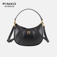 PINKO奢侈品女包22经典单肩腋下包肩带可调节皮革飞鸟包燕子包黑色1P22NM-Y7SP-Z99Q-U【送女友礼物】