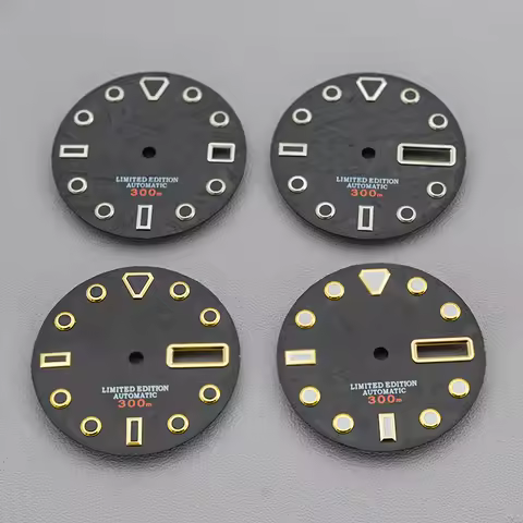 NH35 Watch Dial 28.5 mm Dial Compatible with NH35 NH36 7S26 4R35 Automatic Movement Black NH35 Dial 