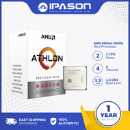 Ipason AMD Athlon 3000G New Processor 3000G 3.5 GHz Dual-Core CPU Gamer Office Socket AM4 With Coole