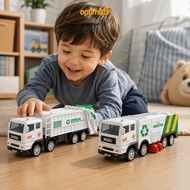 OPTIM Garbage Truck Toy, Inertia Powered Simulation Recycling Sanitation Vehicle, Interactive Plasti