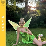 Transparent Green Fairy Wings, Neon Angel Wings, Tinker Bell Fairy Wings, Haloween Fairy Cosplay Acc