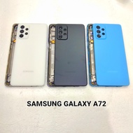 Casing housing casing full set samsung galaxy a72 freme bezel + backdo - White