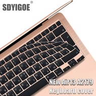 2020 New Air13 Laptop keyboard cover For macbook Air13.3 A2179 A2337 Keyboard stickers Silicone keyboard protective film Russian