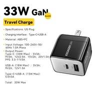 Essager PD 33W GaN Charger PD QC Travel USB Type-C Fast Charger Compatible with iPhone Pad Xiaomi Sa