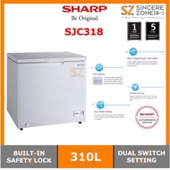 [FOR KLANG VALLEY ONLY] SHARP SJC318 310L CHEST FREEZER WITH EXPRESS FREEZING