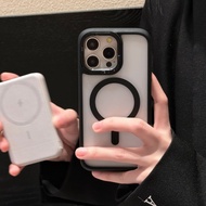 Vỏ chống sốc Khung ống kính kim loại trong suốt Ốp điện thoại cho Iphone mờ mờ sang trọng Hoce 15 14