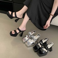 Sexy Platform Heel Sandals - High Straps for Women's Summer 2026 Fashion Shows