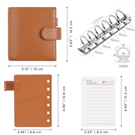 【orange shop】 Moterm Luxe 2.0 Series Pocket Size Planner Pebbled Grain Leather A7 Notebook with 30MM