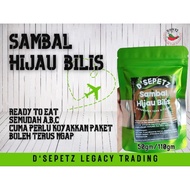 (D'SEPETZ)  SAMBAL HIJAU BILIS 110GM++