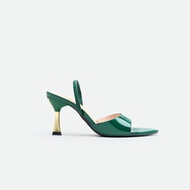 Women's High Heel Shoes, Fashionable Colorblock Stilettos With Soft Mirrored Material, Pointed Toe, 