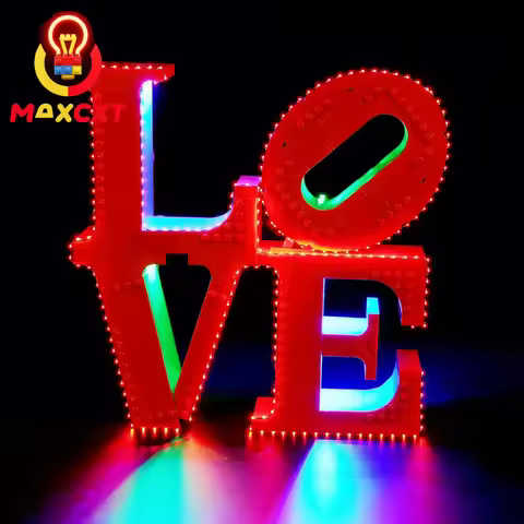 MAXCXT LED Light Set For LEGO 31214 LOVE DIY Decorative Lamp With Battery Box (Not Include Lego Buil