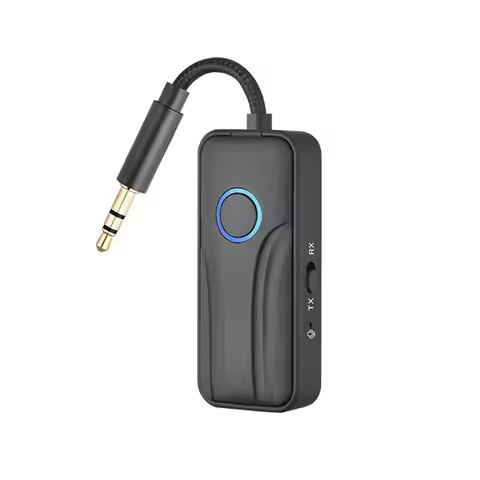 B49C For Flight TV Car Treadmill 2-In-1 Bluetooth6.0 Receiver Transmitter Wireless 3.5Mm Aux Audio A