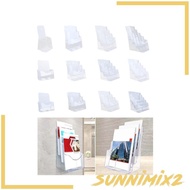 [Sunnimix2] Acrylic Brochure Holder Brochure Display Stand,Gifts Document Paper Literature Holder Magazines Holder for Pamphlet Reception