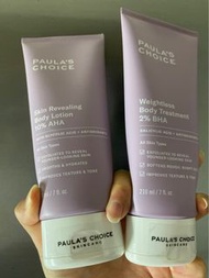台灣購 全新兩支 Paula's Choice 2% BHA水楊酸 加 10%AHA果酸身體