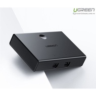 Bộ Gộp 2 máy tính dùng 1 máy in - Bộ Chia sẻ tín hiệu USB Ugreen 30345 30346 Chính Hãng