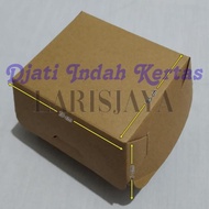 Burger Box Brown Cardboard/ 50 pcs (Size 10 x 8.5 x 7)