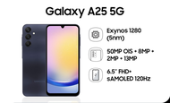 SAMSUNG A25 5G RAM 8/256 GB GARANSI RESMI BISA KREDIVO / PAYLATER