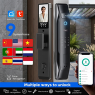 Work with Tuya Smart Lock 3D Face Palmprint Fingerprint 6068 Mortise WiFi Video Intercom 9 Languages