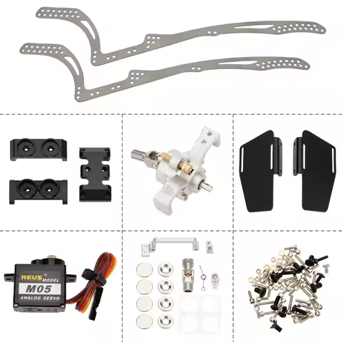 MEUS Racing Titanium LCG MD24 Chassis/ MD24 Dig Chassis Drive Shafts & Chassis Links for Axial 1/24 