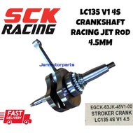 Y15ZR Y15 LC135 V1 4S CRANKSHAFT RACING JET ROD 4.5MM SCK CRANKSHAFT LC 4S #Y15CRANKSHAFT#SCK#