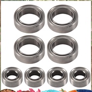 8Pcs Ball Bearings 4X8X3mm 8X12X3.5mm for   E18  1/18 RC Car Spare Parts A949 A959 A969 A979 A959-B 